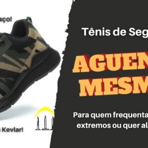 Tênis de Segurança - Biqueira em aço, Entressola em kevlar e Sola em EVA antiderrapante!