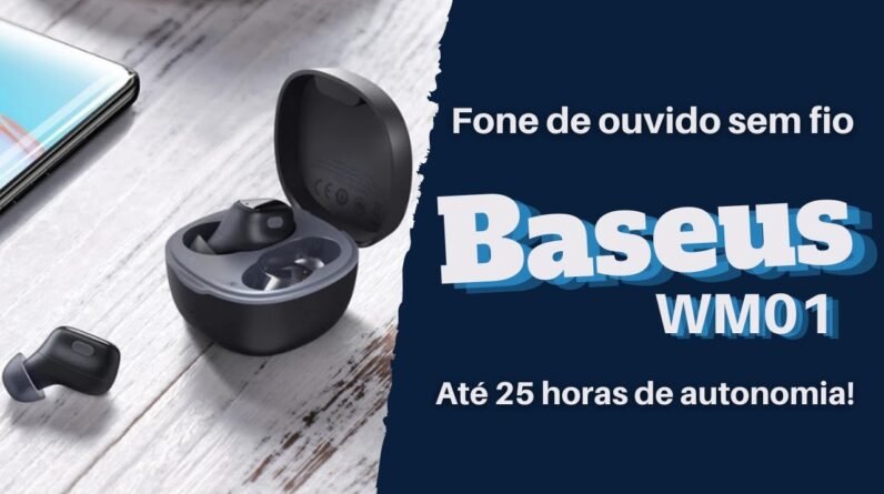 FONE DE OUVIDO SEM FIO BASEUS WM01