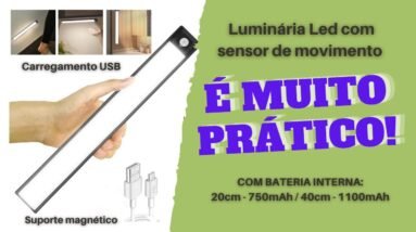 Luminária Led com Sensor de Movimento