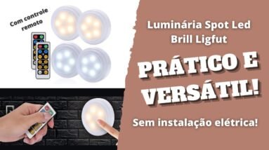 Luminaria Spot Led com controle remoto.