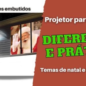 PROJETOR PARA JANELAS - TEMAS DE NATAL E HALLOWEEN