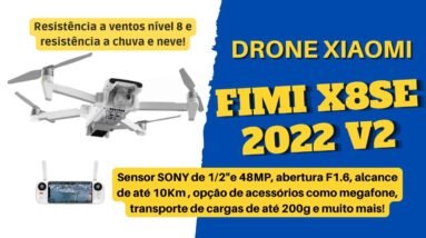DRONE FIMI X8SE 2022 V2 - A PROVA DE CHUVA!